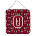 CarolineS Treasures Football Garnet And Gold Letter O Wall Or Door Hanging Prints Cj1078Ods66, 6 Inch  Inch  H X 6 Inch  Inch  W