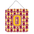 CarolineS Treasures Football Maroon And Gold Letter O Wall Or Door Hanging Prints Cj1081Ods66, 6 Inch  Inch  H X 6 Inch  Inch  W