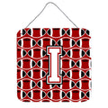 CarolineS Treasures Football Cardinal And White Letter Wall Or Door Hanging Prints Cj1082Ids66, 6 Inch  Inch  H X 6 Inch  Inch  W