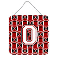 CarolineS Treasures Football Cardinal And White Letter O Wall Or Door Hanging Prints Cj1082Ods66, 6 Inch  Inch  H X 6 Inch  Inch  W