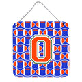 CarolineS Treasures Football Green, Blue And Orange Letter O Wall Or Door Hanging Prints Cj1083Ods66, 6 Inch  Inch  H X 6 Inch  Inch  W