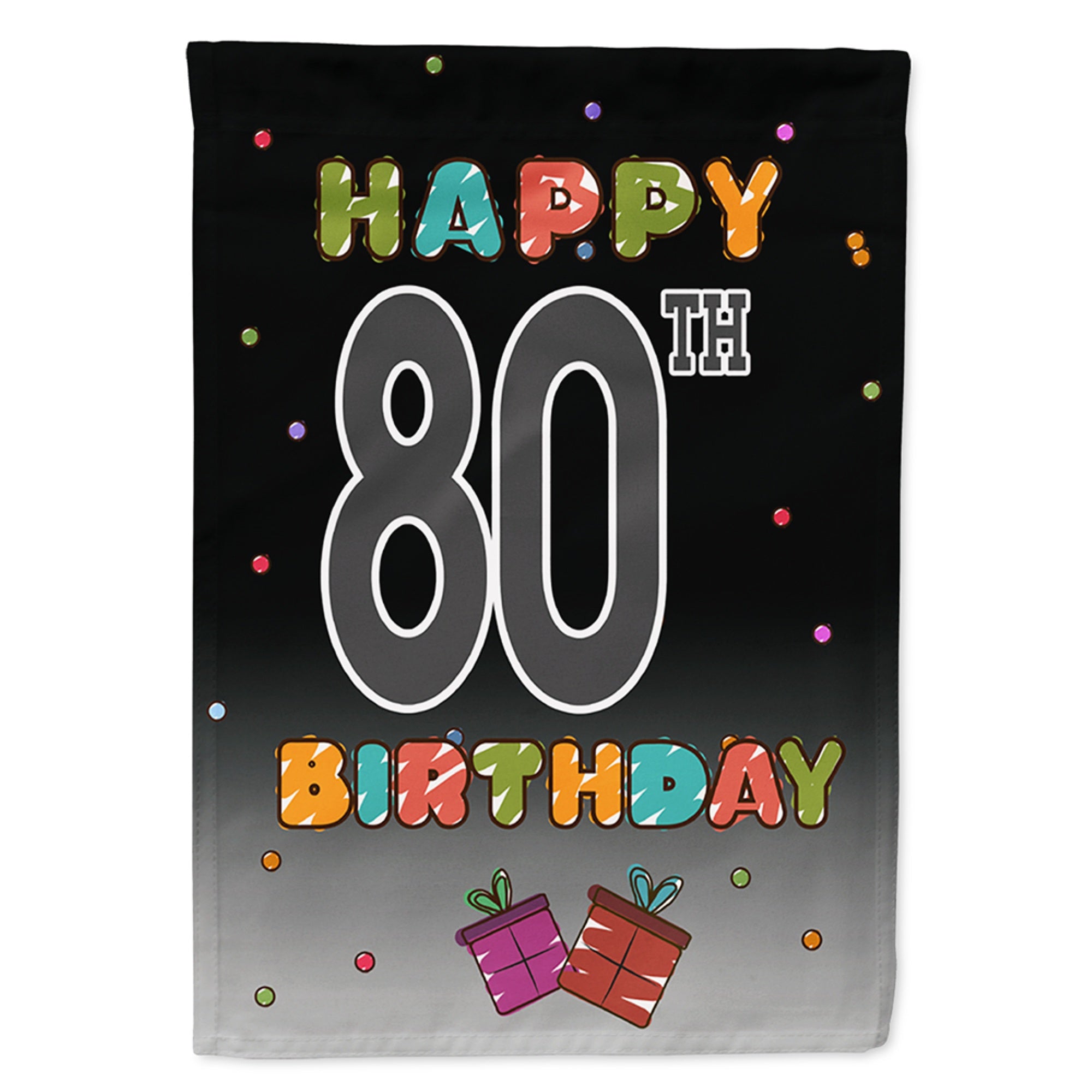 'Caroline'S Treasures Cj1127Gf Happy 80Th Birthday Flag, Small, Multicolor'