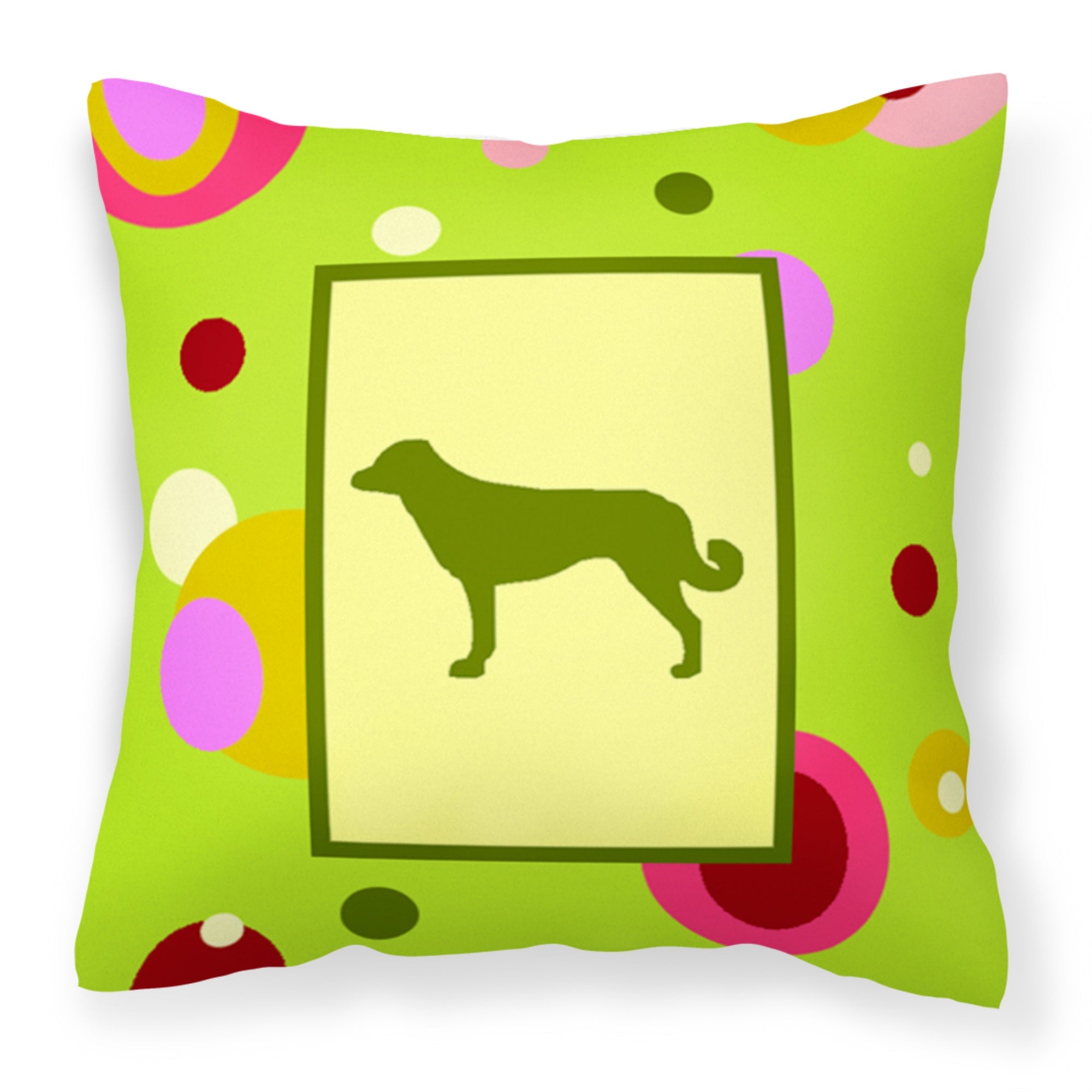 'Caroline'S Treasures Ck1008Pw1414 Anatolian Shepherd Decorative Canvas Fabric Pillow, Large, Multicolor'
