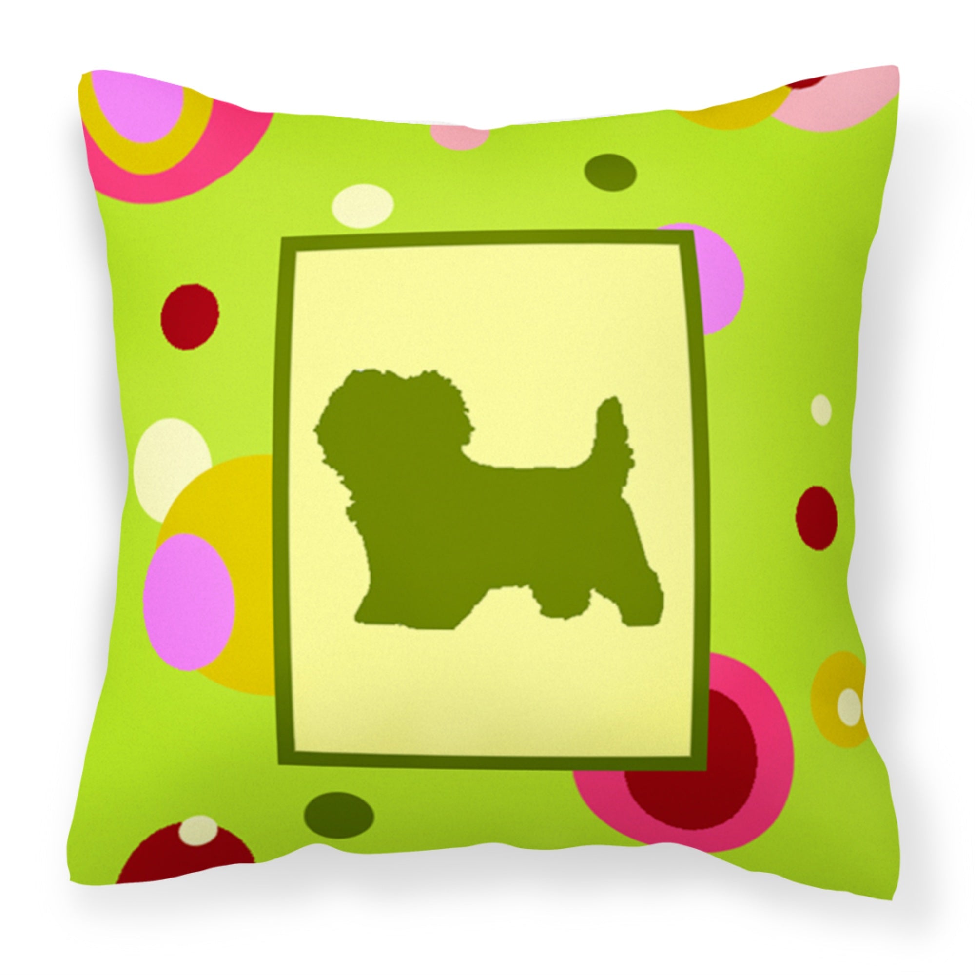 'Caroline'S Treasures Ck1019Pw1414 Cairn Terrier Decorative Canvas Fabric Pillow, Large, Multicolor'