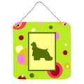 CarolineS Treasures Ck1022Ds66 Cocker Spaniel Aluminum Metal Wall Or Door Hanging Prints, 6 X 6 Inch  Inch , Multicolor