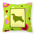 'Caroline'S Treasures Ck1026Pw1414 Cocker Spaniel Decorative Canvas Fabric Pillow, Large, Multicolor'