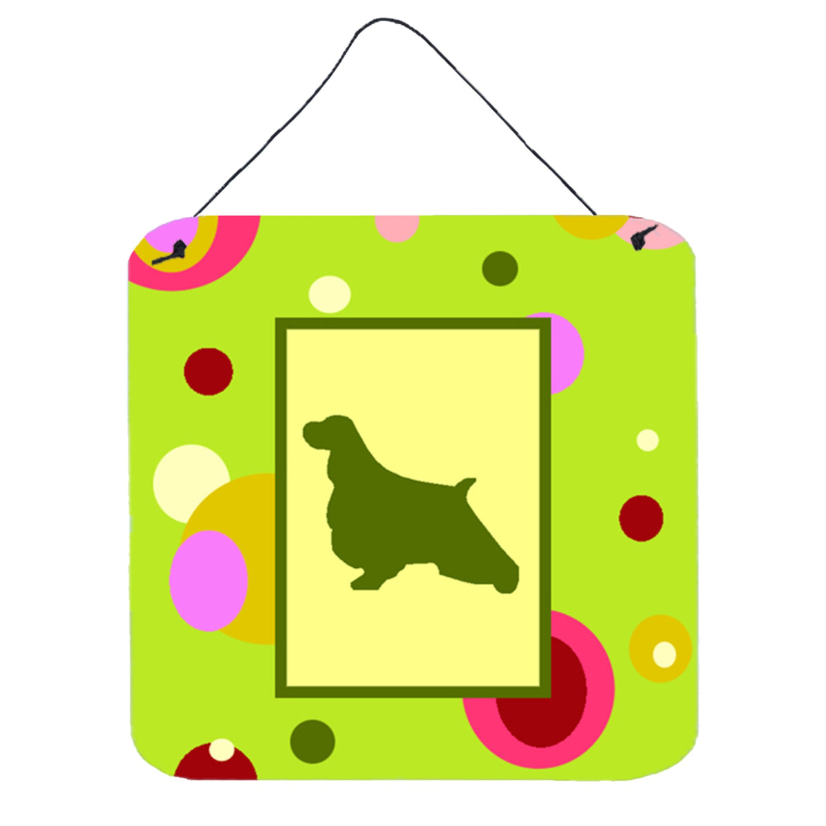 CarolineS Treasures Ck1029Ds66 English Springer Spaniel Aluminum Metal Wall Or Door Hanging Prints, 6 X 6 Inch  Inch , Multicolor