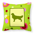 'Caroline'S Treasures Ck1033Pw1414 Golden Retriever Decorative Canvas Fabric Pillow, Large, Multicolor'