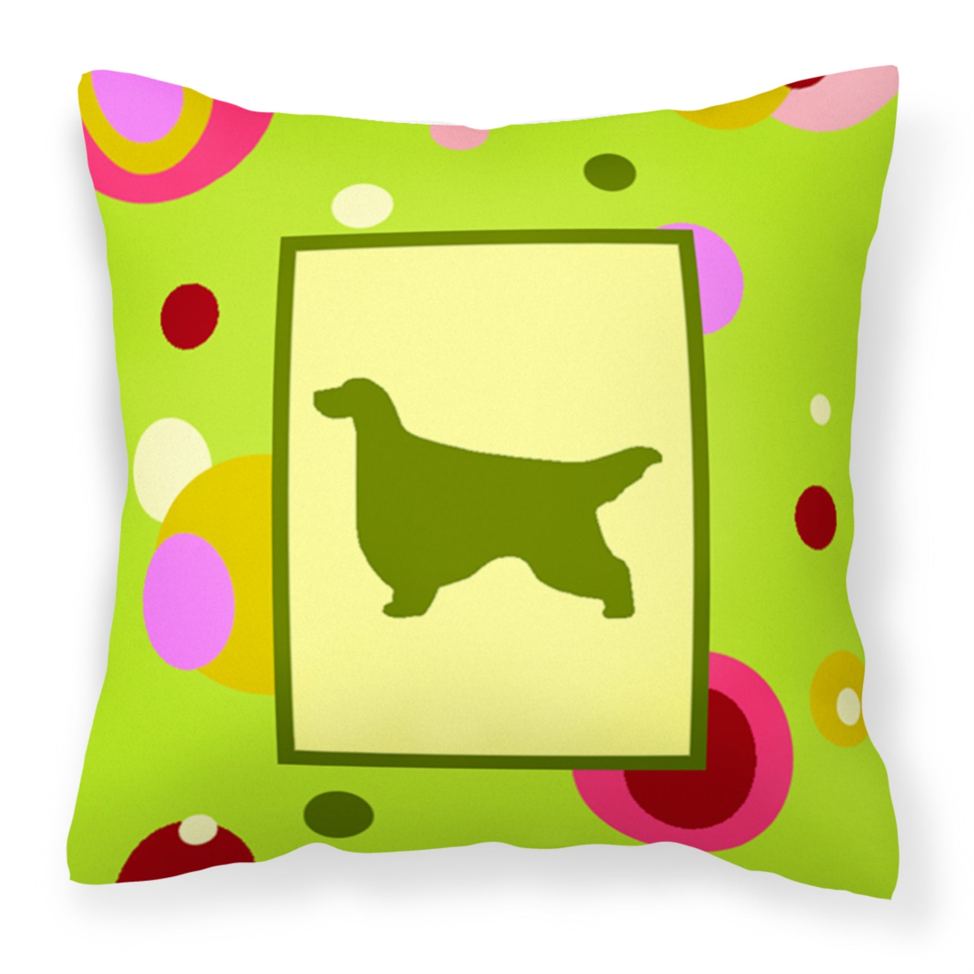 'Caroline'S Treasures Ck1034Pw1414 Gordon Setter Decorative Canvas Fabric Pillow, Large, Multicolor'