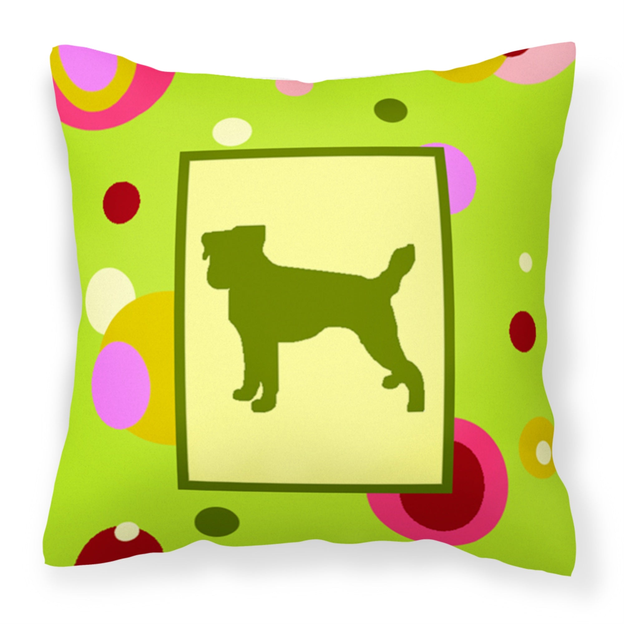 'Caroline'S Treasures Ck1041Pw1414 Jack Russell Terrier Decorative Canvas Fabric Pillow, Large, Multicolor'