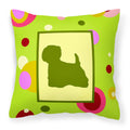 'Caroline'S Treasures Ck1065Pw1414 Westie Decorative Canvas Fabric Pillow, Large, Multicolor'