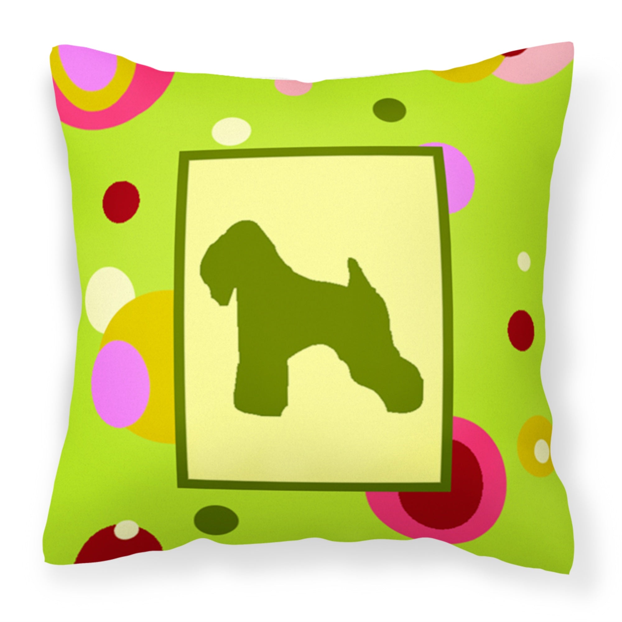 'Caroline'S Treasures Ck1066Pw1414 Wheaten Terrier Soft Coated Fabric Pillow, Large, Multicolor'