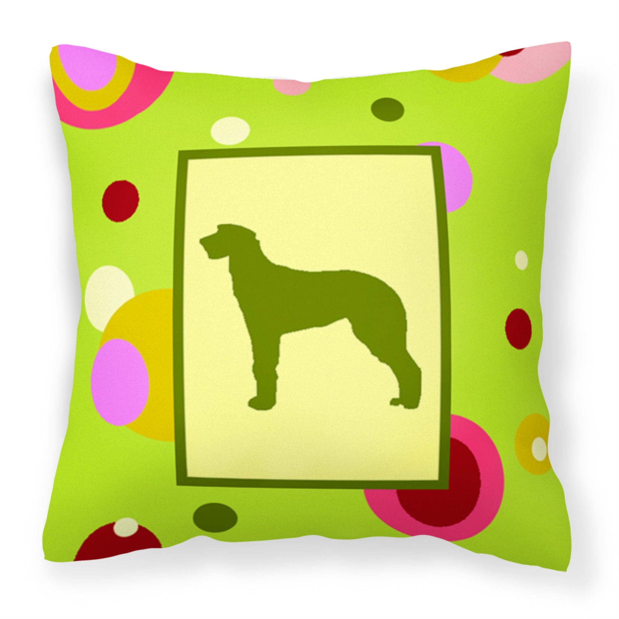 'Caroline'S Treasures Ck1071Pw1414 Scottish Deerhound Decorative Canvas Fabric Pillow, Large, Multicolor'