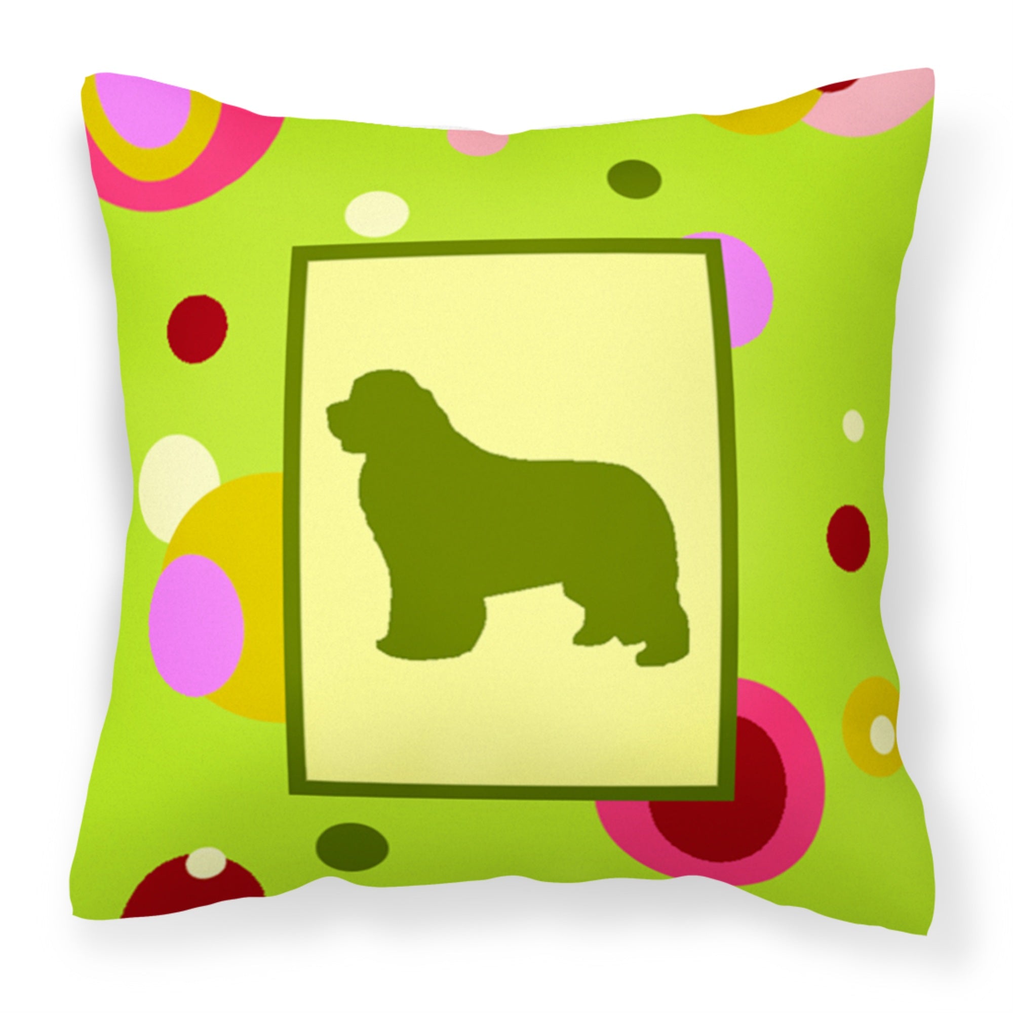 'Caroline'S Treasures Ck1089Pw1414 Newfoundland Decorative Canvas Fabric Pillow, Large, Multicolor'