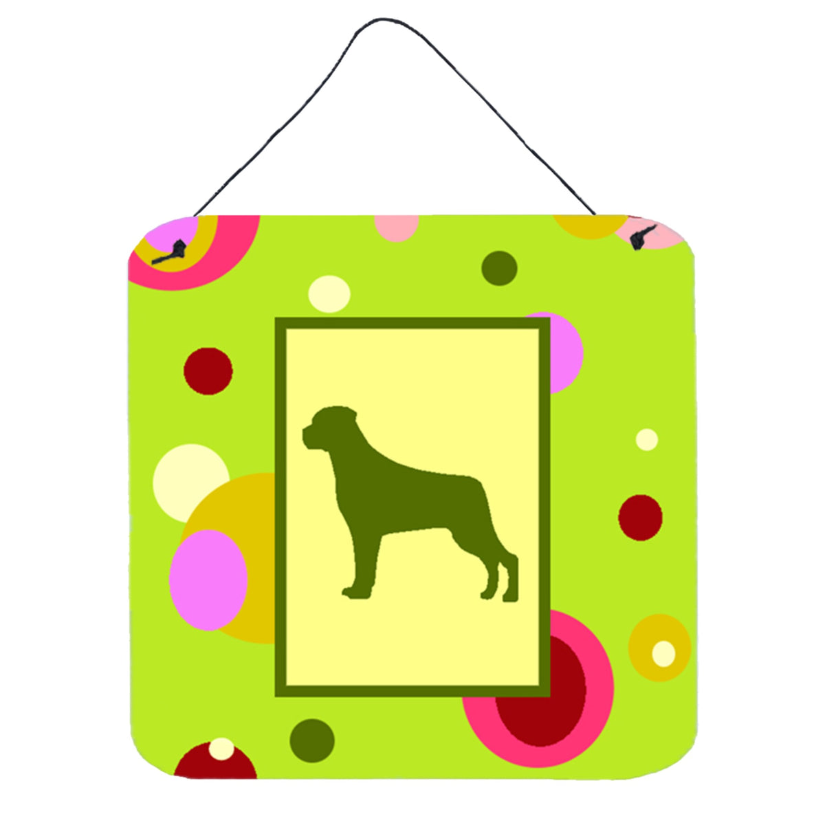 CarolineS Treasures Ck1091Ds66 Rottweiler Aluminum Metal Wall Or Door Hanging Prints, 6 X 6 Inch  Inch , Multicolor