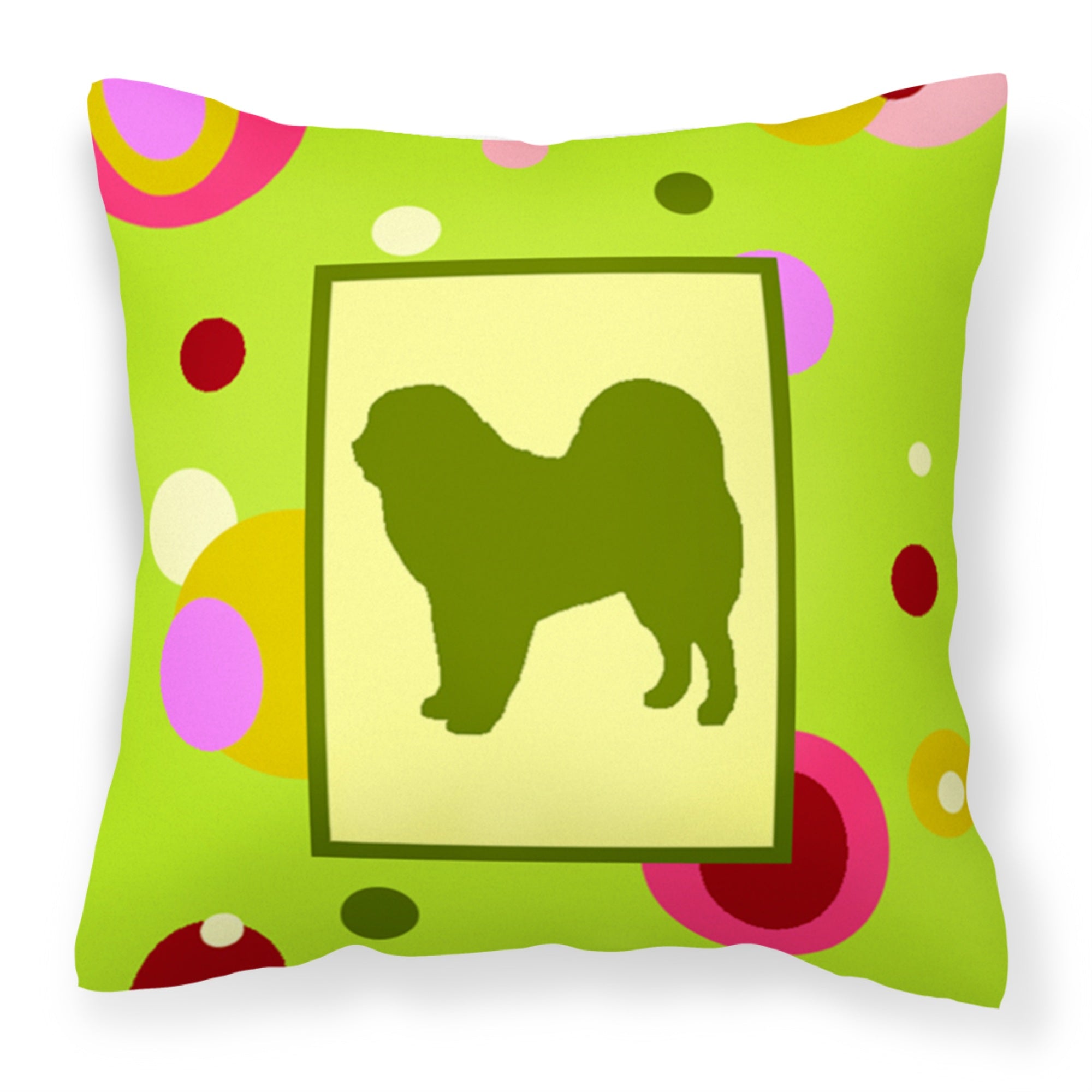 'Caroline'S Treasures Ck1095Pw1414 Tibetan Mastiff Decorative Canvas Fabric Pillow, Large, Multicolor'