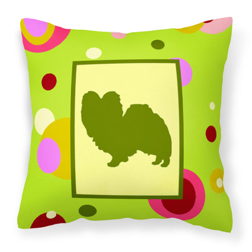 'Caroline'S Treasures Ck1105Pw1414 Papillon Decorative Canvas Fabric Pillow, Large, Multicolor'