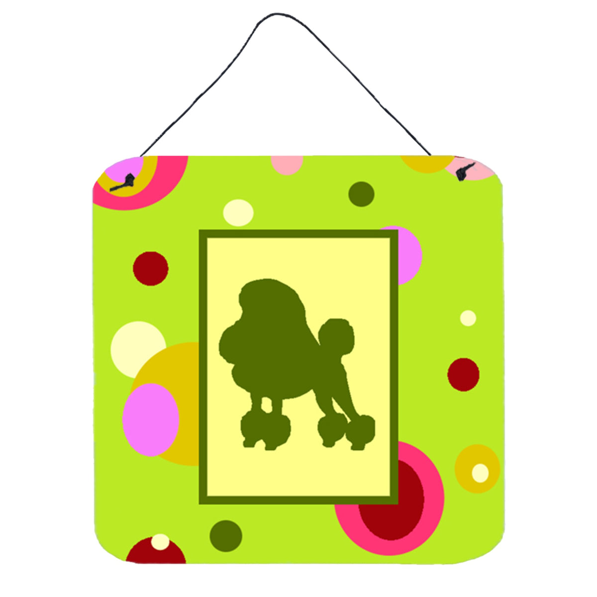 CarolineS Treasures Ck1106Ds66 Poodle Aluminum Metal Wall Or Door Hanging Prints, 6 X 6 Inch  Inch , Multicolor