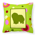 'Caroline'S Treasures Ck1125Pw1414 Chow Chow Decorative Canvas Fabric Pillow, Large, Multicolor'