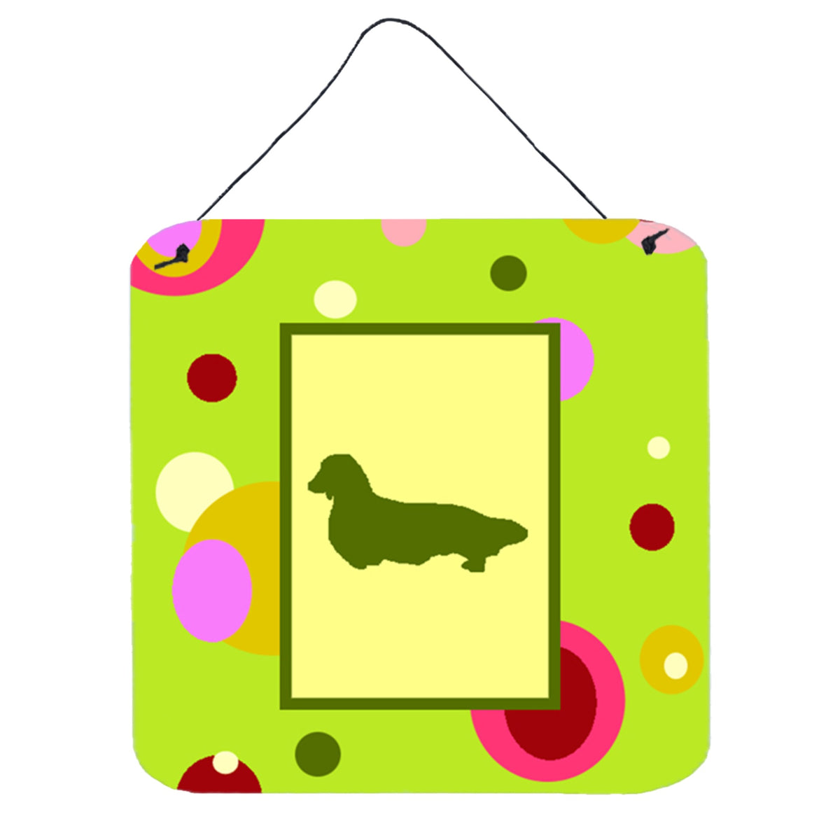 CarolineS Treasures Ck1132Ds66 Dachshund Aluminum Metal Wall Or Door Hanging Prints, 6 X 6 Inch  Inch , Multicolor