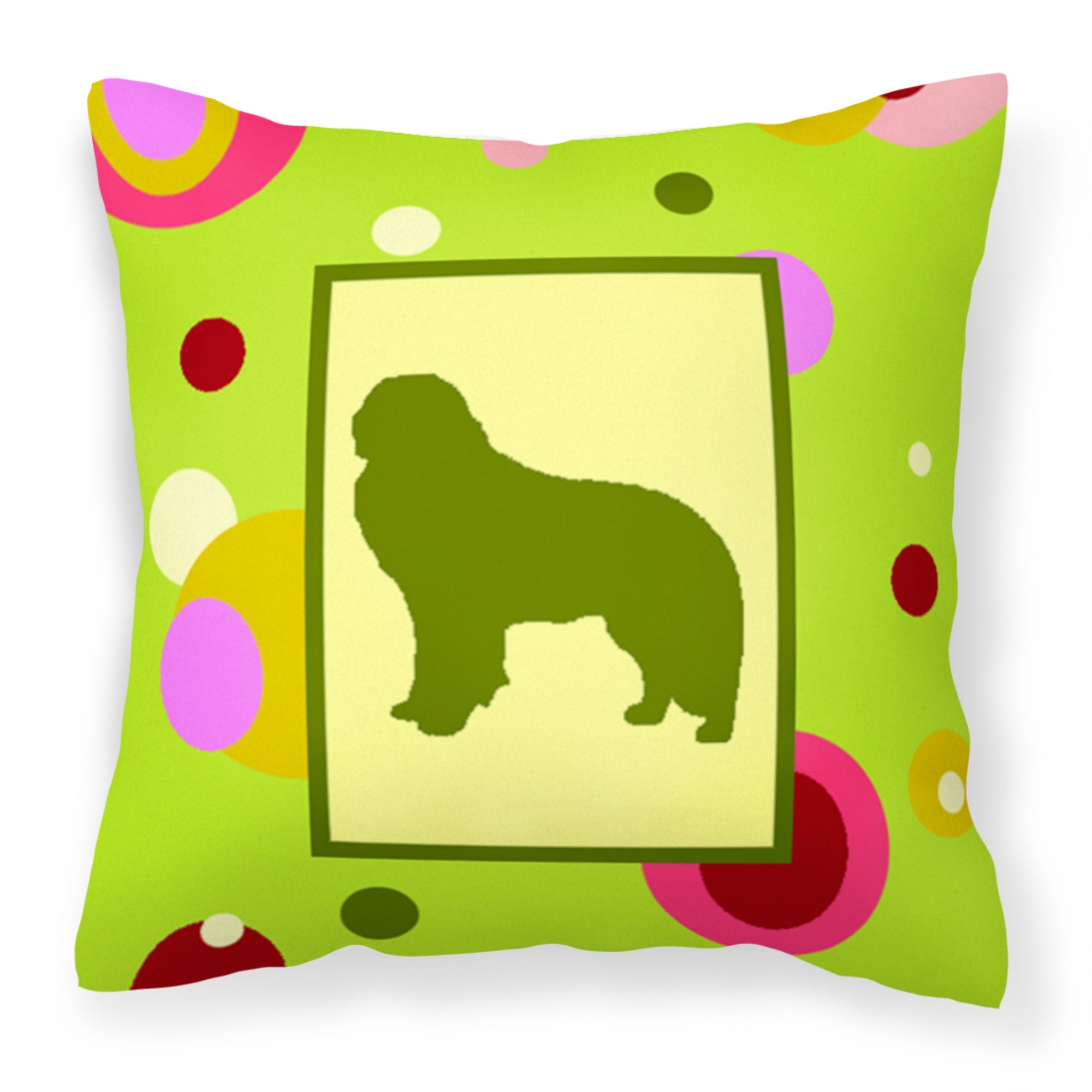 'Caroline'S Treasures Ck1138Pw1414 Kuvasz Decorative Canvas Fabric Pillow, Large, Multicolor'