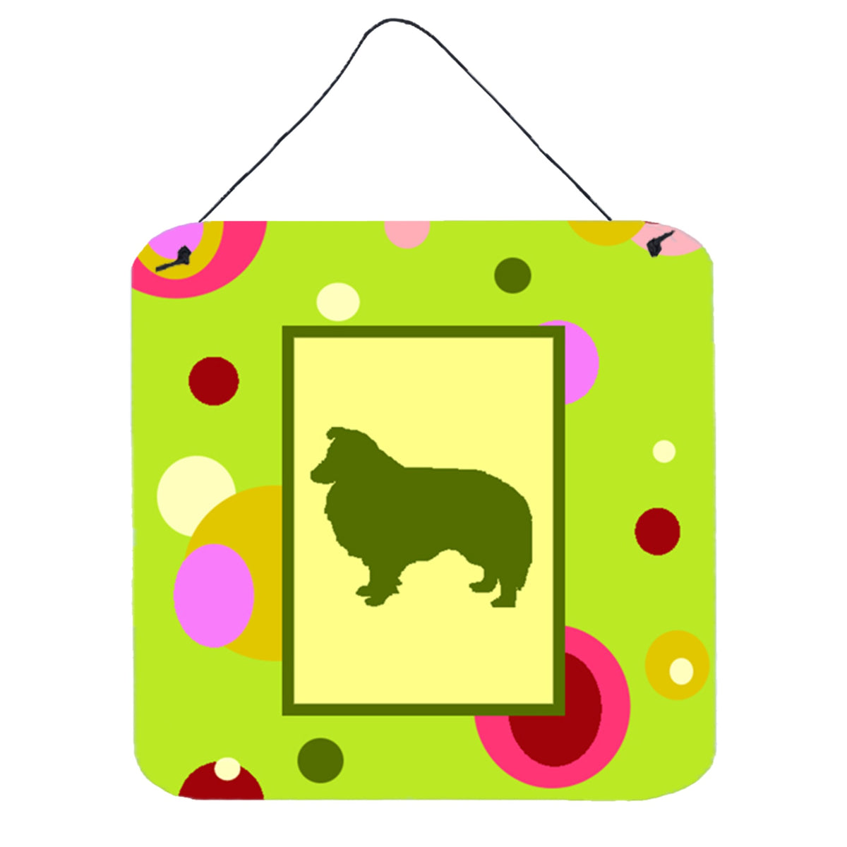 CarolineS Treasures Ck1148Ds66 Sheltie Aluminum Metal Wall Or Door Hanging Prints, 6 X 6 Inch  Inch , Multicolor