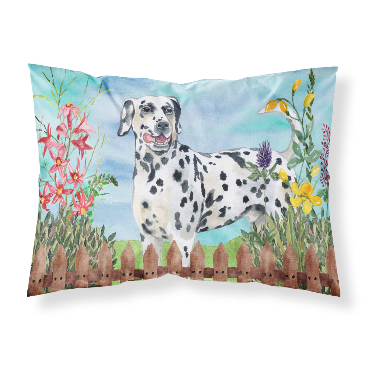 CarolineS Treasures Dalmatian Spring Pillowcase, Standard, Multicolor