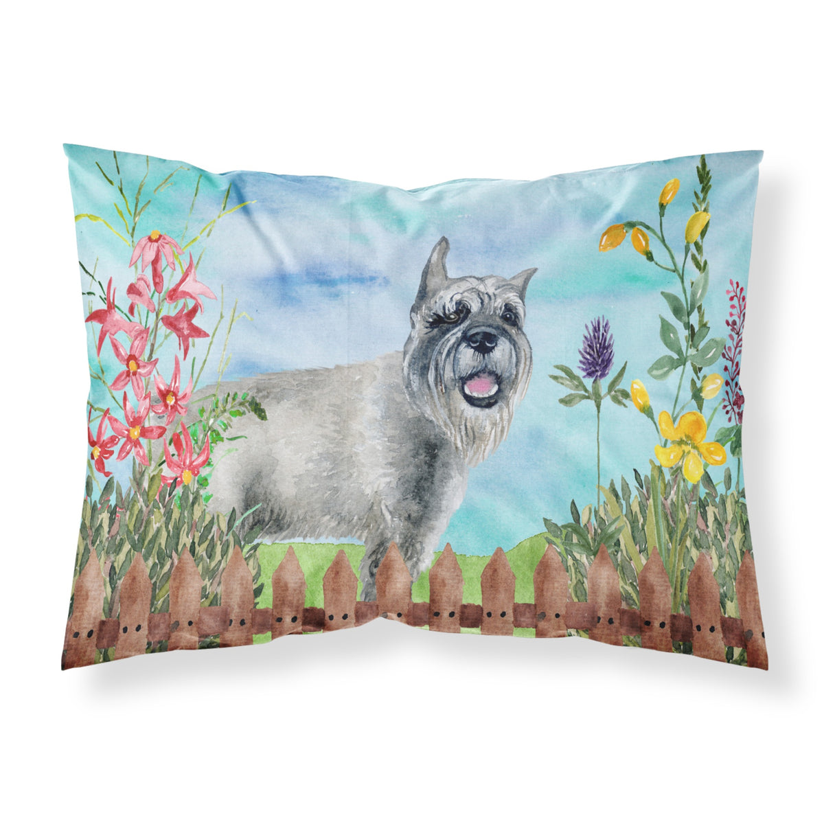 CarolineS Treasures Schnauzer Spring Pillowcase Standard Multicolor
