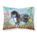 Inch CarolineS Treasures Newfoundland Puppy Spring Printed, Polyester, 250 Thread Count, Envelope Closure Pillowcase, Standard, Mul