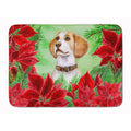 Carolines Treasures Beagle Poinsettias Floor Mat, 19 x 27, Multicolor