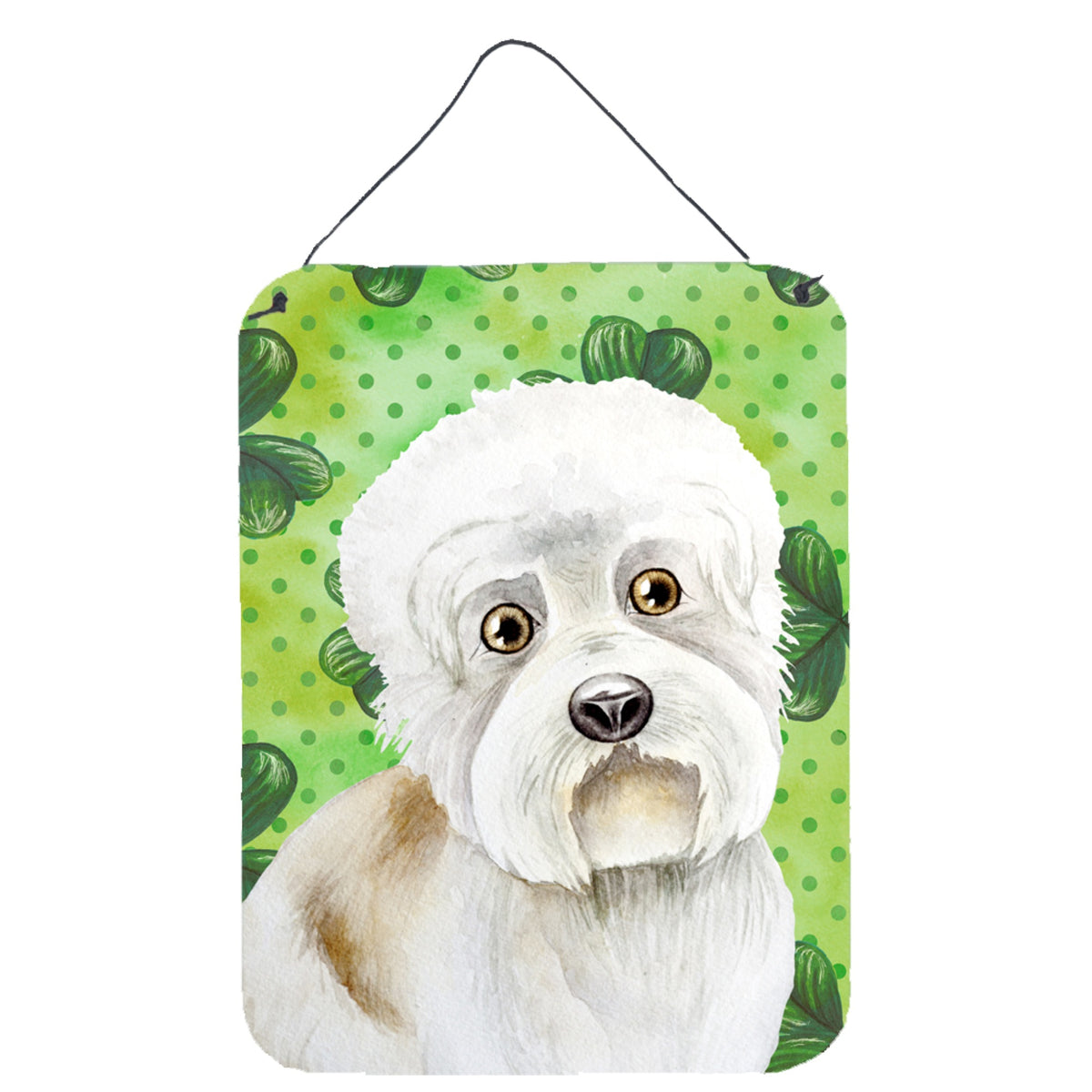 CarolineS Treasures Dandie Dinmont Shamrocks Metal Print, 16 Inch  Inch  X 12 Inch  Inch , Multicolor