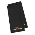 CarolineS Treasures Ck1607Bktwe Belgian Sheepdog Easter Black Embroidered Kitchen Towel Set Of 2
