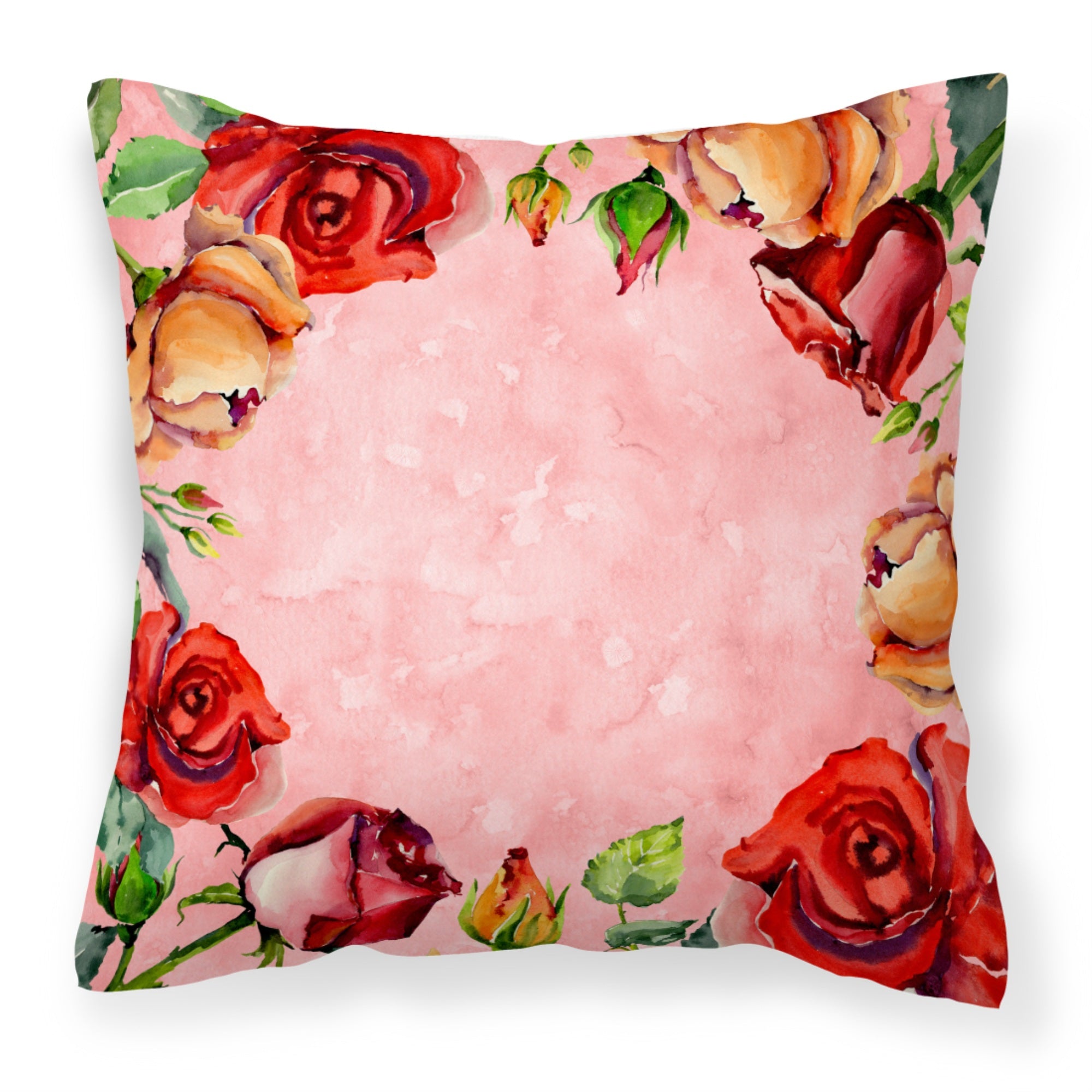 'Caroline'S Treasures Ck1700Pw1818 Roses Fabric Decorative Pillow Patio-Furniture-Pillows, Multicolor'