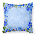 'Caroline'S Treasures Ck1703Pw1818 Myosotis Flowers Fabric Decorative Pillow Patio-Furniture-Pillows, Multicolor'