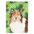 'Caroline'S Treasures Ck1790Gf Shamrocks Sheltie Garden Size Outdoor-Flags, Multicolor'