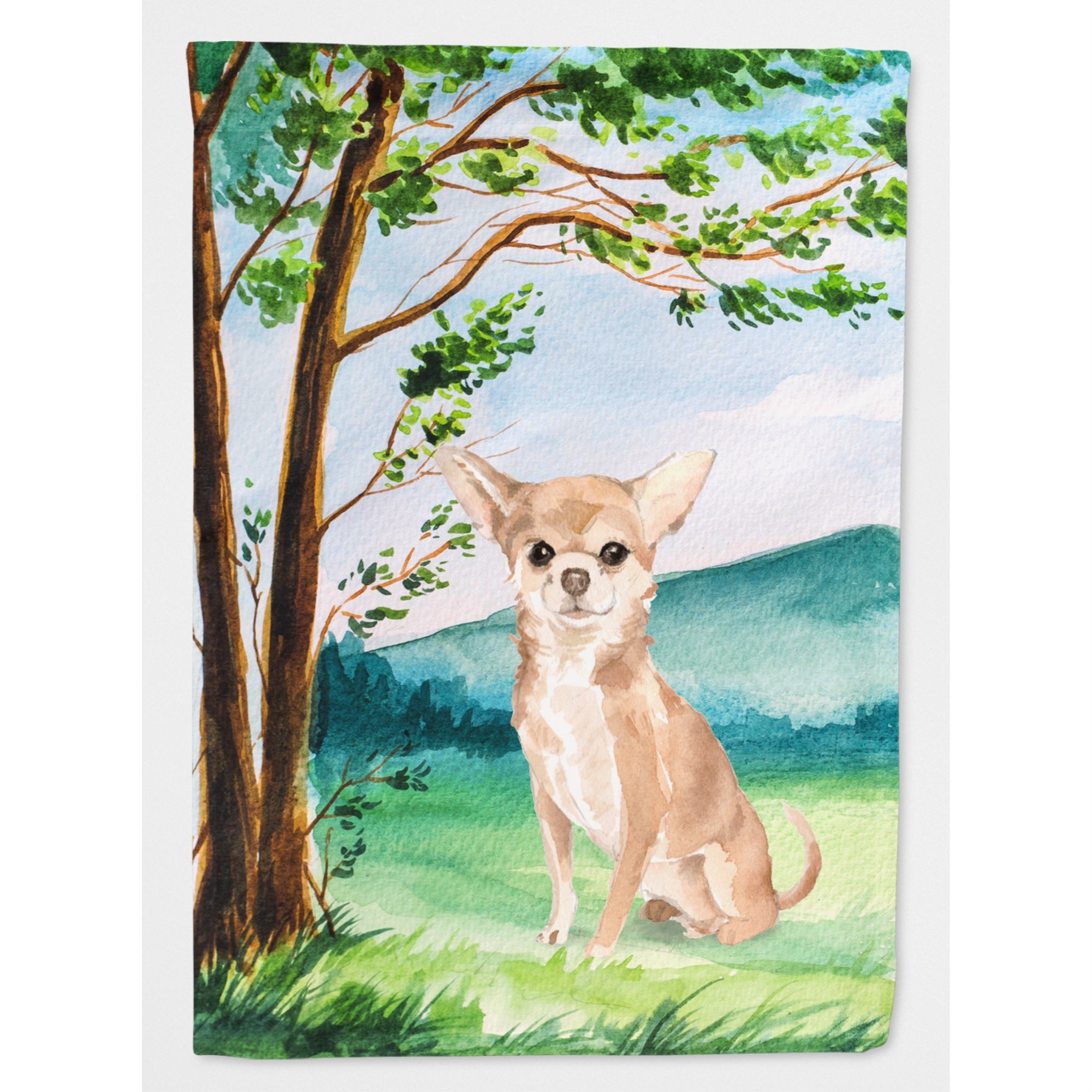 'Caroline'S Treasures Ck2018Gf Under The Tree Chihuahua Garden Flag, Multicolor'