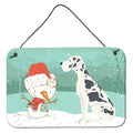 CarolineS Treasures Snowman Harlequin Dane Christmas Wall Or Door Hanging Prints