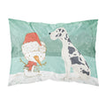 Caroline'S Treasures Snowman Harlequin Dane Christmas Fabric Standard Pillowcase
