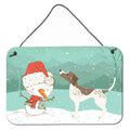 CarolineS Treasures German Shorthair Snowman Christmas Wall Or Door Hanging Prints, Multicolor