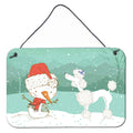 CarolineS Treasures Snowman White Poodle Christmas Wall Or Door Hanging Prints