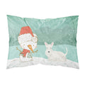Caroline'S Treasures Snowman Wheaten Scottish Terrier Christmas Fabric Standard Pillowcase