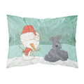 'Caroline'S Treasures Lakeland Terrier Snowman Christmas Fabric Standard Pillowcase, Multicolor'