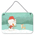 CarolineS Treasures Tan Chihuahua Snowman Christmas Wall Or Door Hanging Prints, Multicolor
