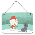 CarolineS Treasures Black Maltese Snowman Christmas Wall Or Door Hanging Prints, Multicolor