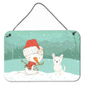 CarolineS Treasures Westie Terrier Snowman Christmas Wall Or Door Hanging Prints, Multicolor