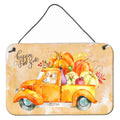 CarolineS Treasures Fall Harvest Labrador Retriever Yellow Door Hanging Prints Walldecor