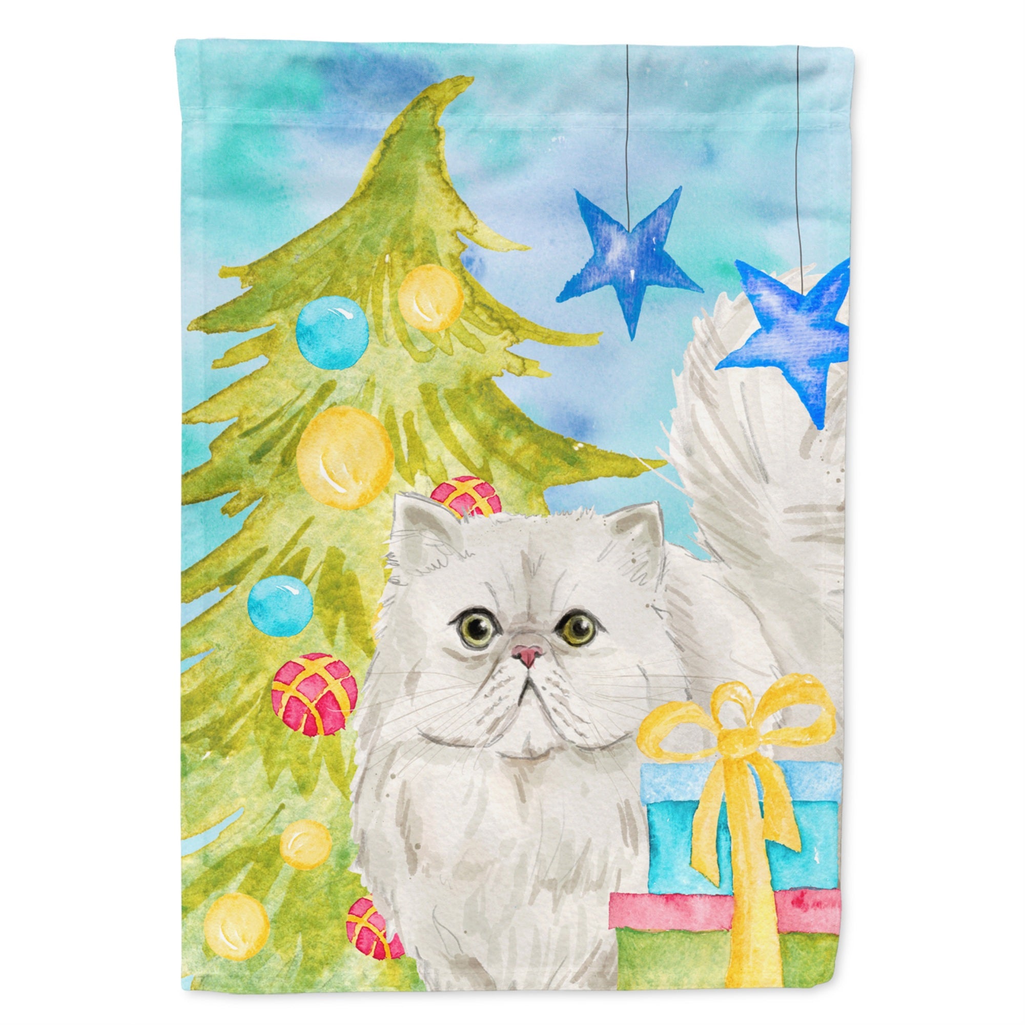 'Caroline'S Treasures Ck3125Chf Persian Christmas Presents Canvas House Size Outdoor-Flags, Multicolor'