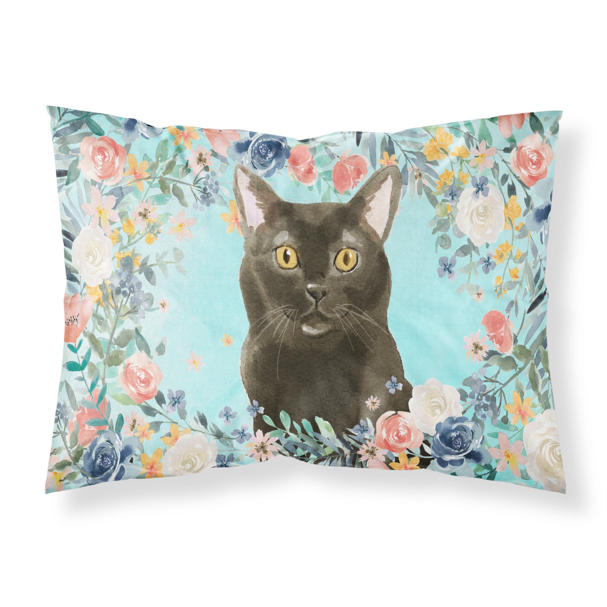 'Caroline'S Treasures Bombay Spring Flowers Fabric Standard Pillowcases, Multicolor'