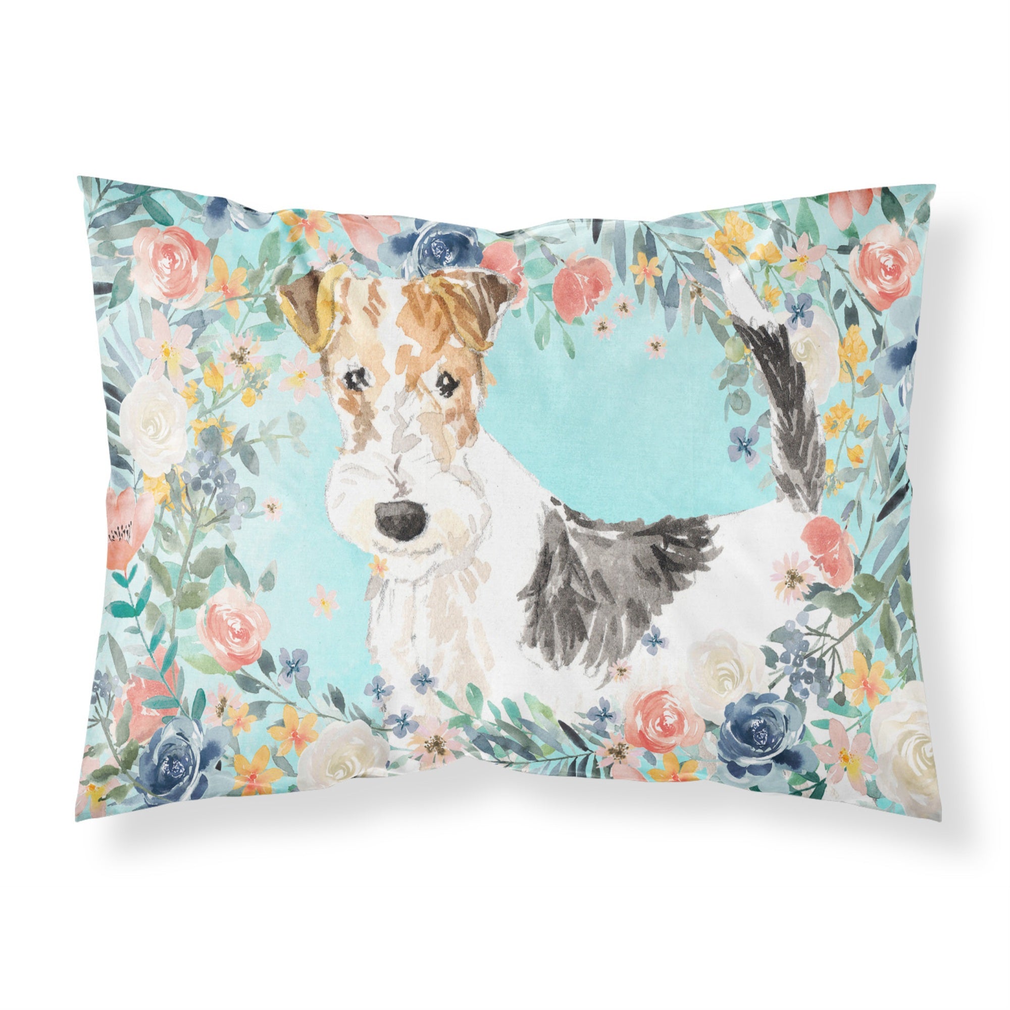 'Caroline'S Treasures Fox Terrier Fabric Standard Pillowcases, Multicolor'