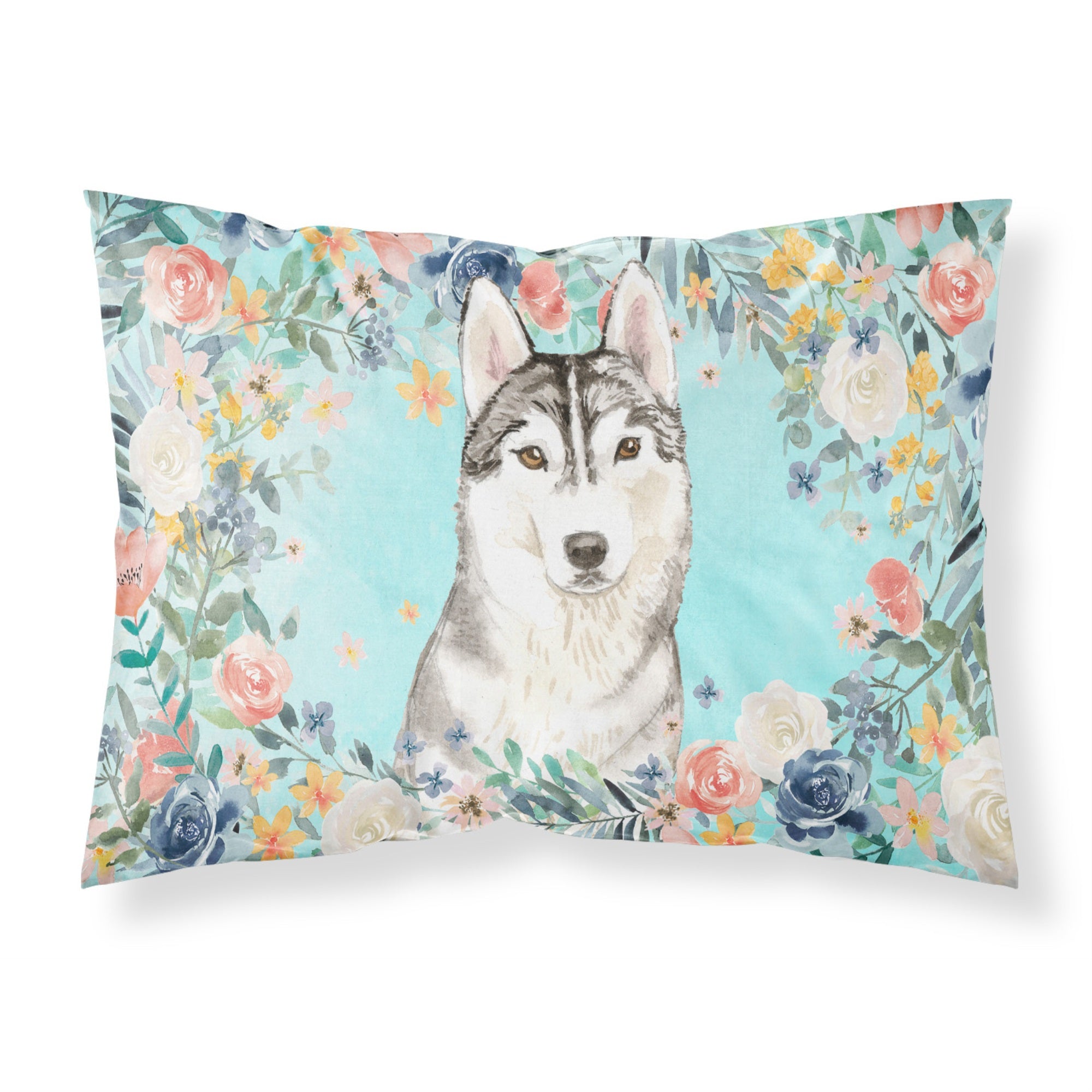 'Caroline'S Treasures Siberian Husky Fabric Standard Pillowcases, Multicolor'